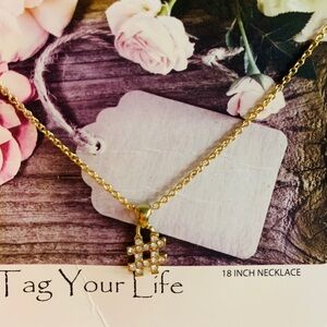 N25- Tag Your Life Gold plated Necklace BN
